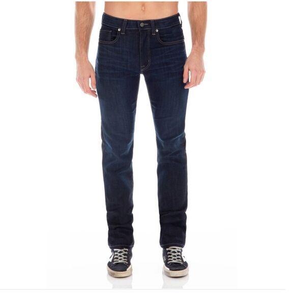 30x28 Fidelity Torino Slim Mens Denim New Calvary Dark Blue Wash - Picture 4 of 14